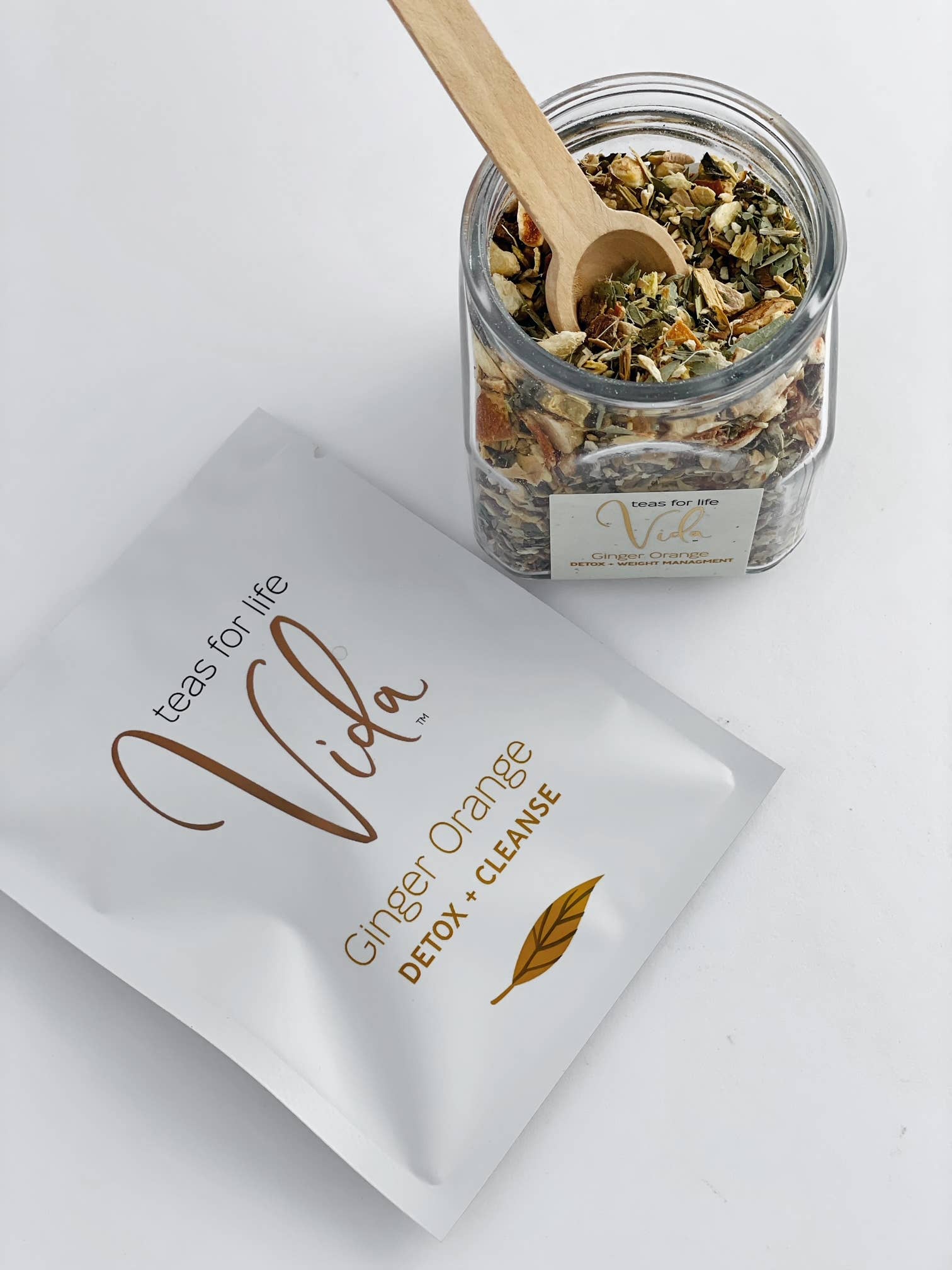 Vida Teas For Life – Großhandel Loser Tee – Ginger Orange BULK | detox+Gewicht-Management | 100 Portionen4