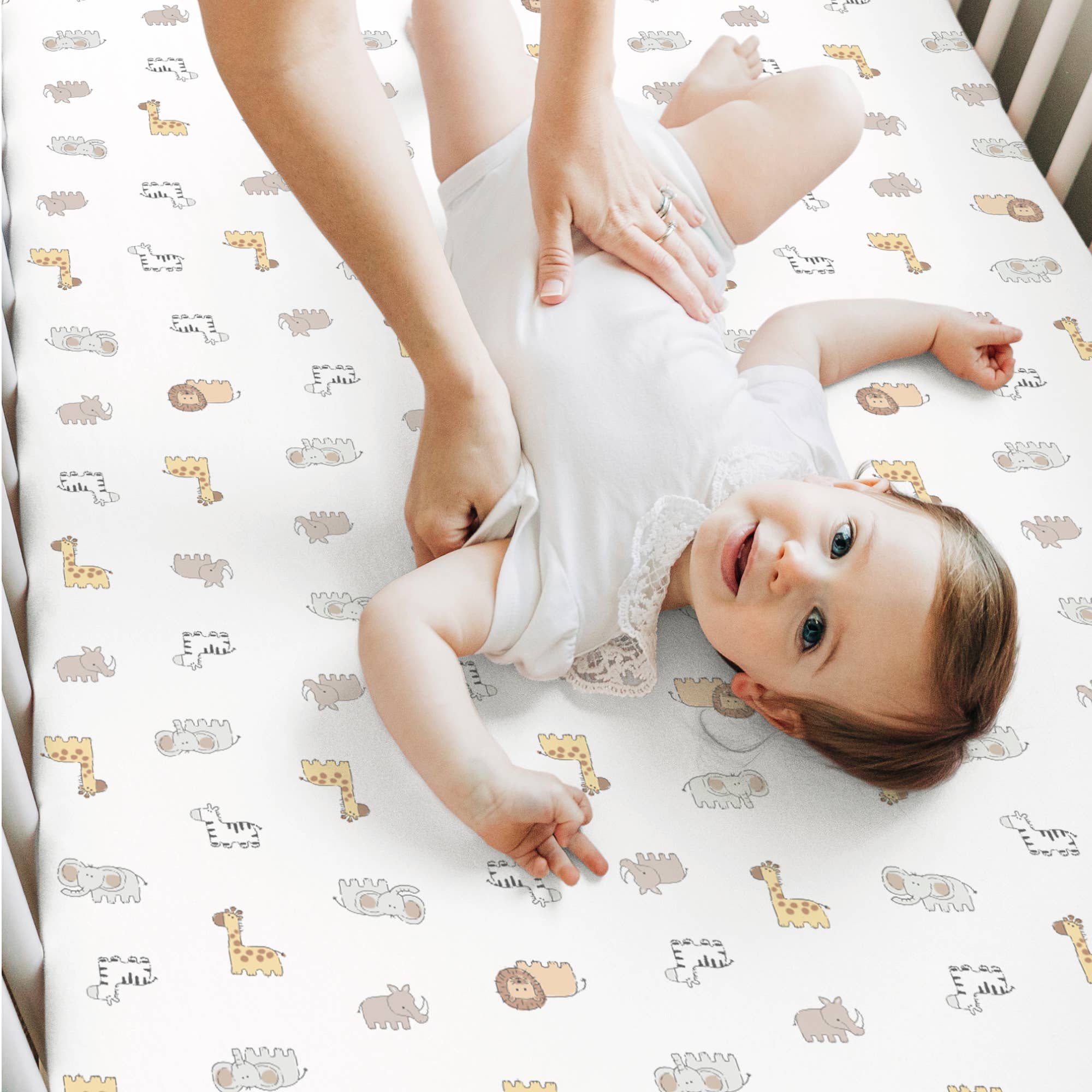Kea Safari Lenzuolo per culla con angoli KeaBabies Isla, confezione da 2 in vendita all'ingrosso su Faire8