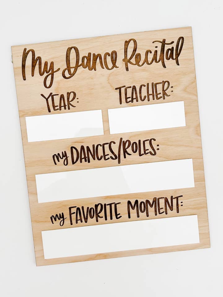 Dance Recital Sign for wholesale by Goldie Letter Company