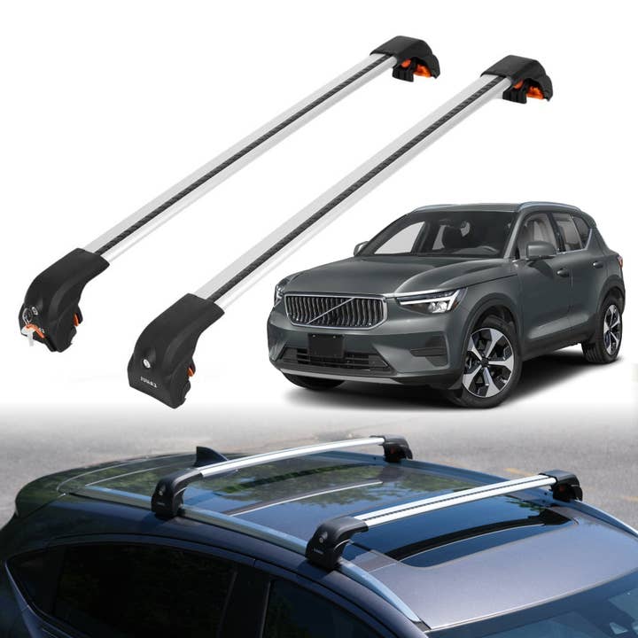 Heavy Duty Roof Rack Crossbars for Volvo XC40 2019-2026 w/ Flush Rails for wholesale by Erkul Auto USA