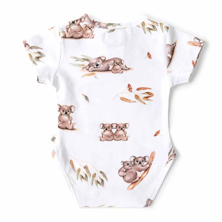 Snuggle Hunny - Wholesale Bodysuit (non-footed) – Baby - Koala Short Sleeve Organic Bodysuit2
