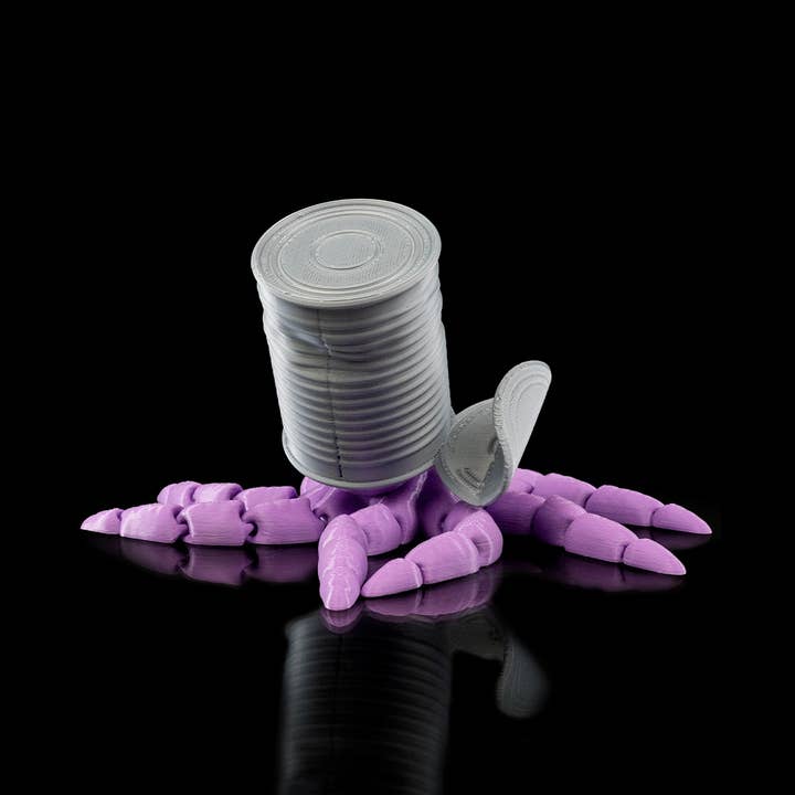 The Butler's Company - Venta al por mayor Figura decorativa - Pulpo con Lata | Animal Articulado de Alta Calidad Impreso en 3D4