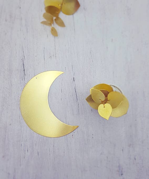 Delphine Plisson - Wholesale Wall Accent - Brass Moon Mini or Small1