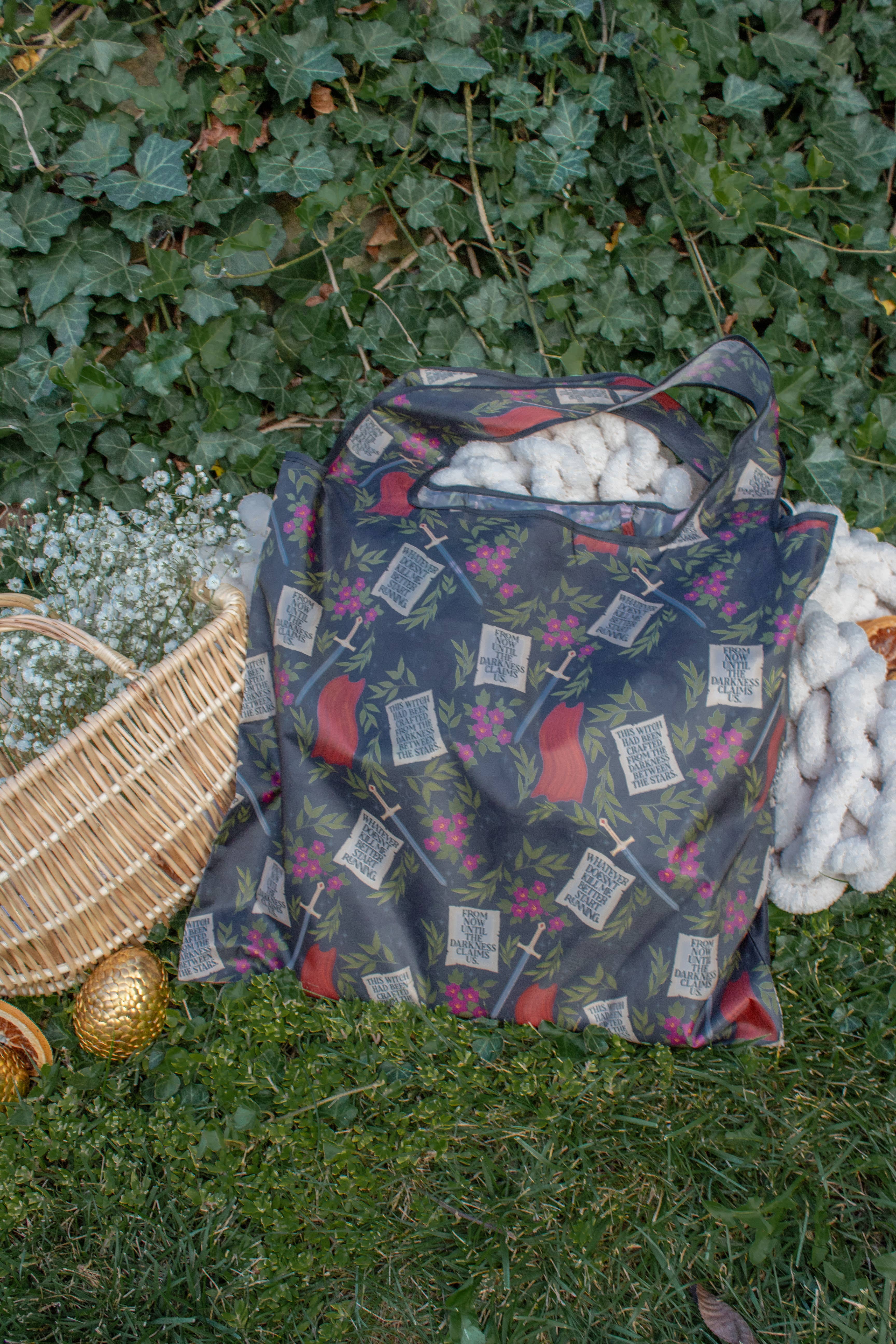 Meaggie Moos - Wholesale Grocery/Shopping Bag - Throne of Glass Manon | Reusable Bookish Grocery Tote Bag4