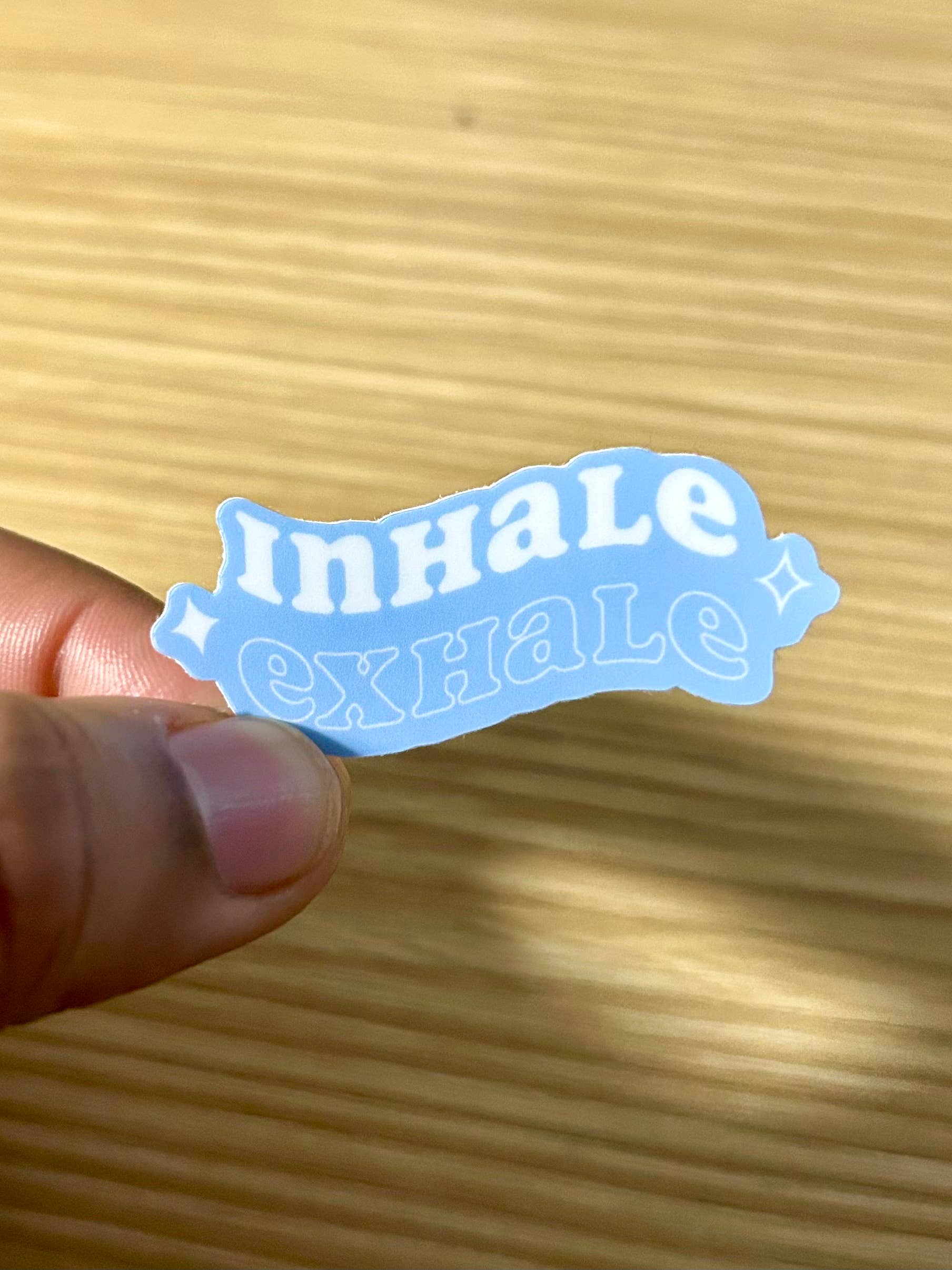 Christina iDesigns - Wholesale Sticker - Inhale exhale sticker / mental health / spiritual / wellness6