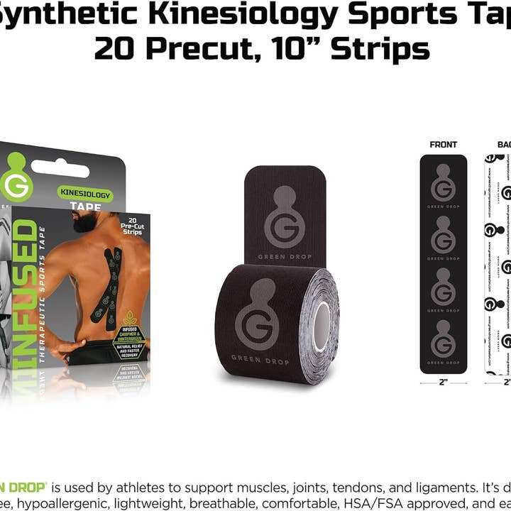 Style Asia - Wholesale Fitness Equipment - Green Drop Kinesiology Tape 1