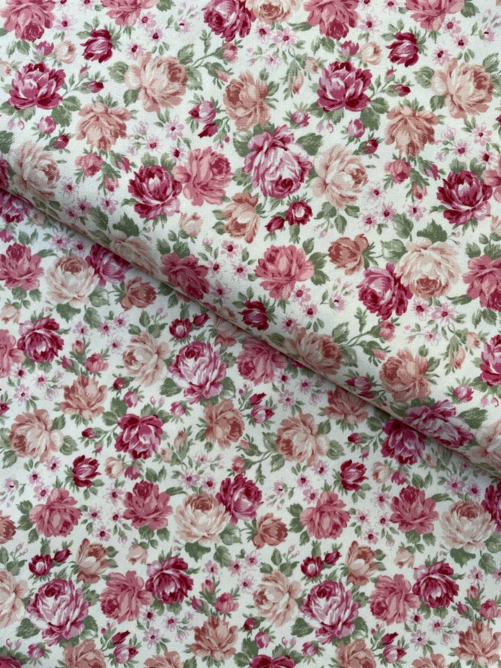87502D2-1 - SEVENBERRY - RACOCO PRINT - FLORAL - 100% COTTON for wholesale by Artiq Textiles