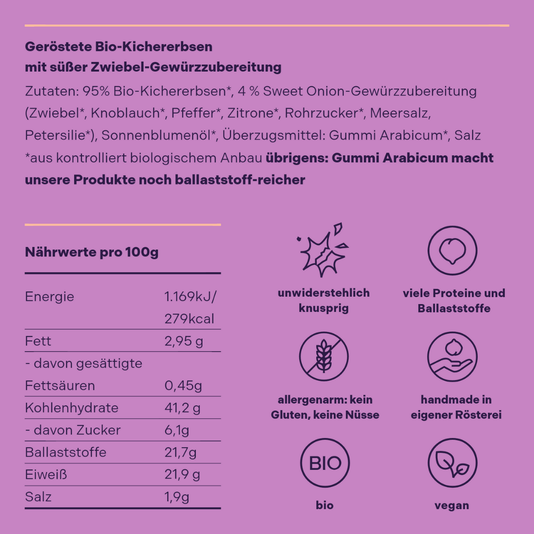 Hülsenreich – wholesale Chips – Knapriga kikärtor söt lök3