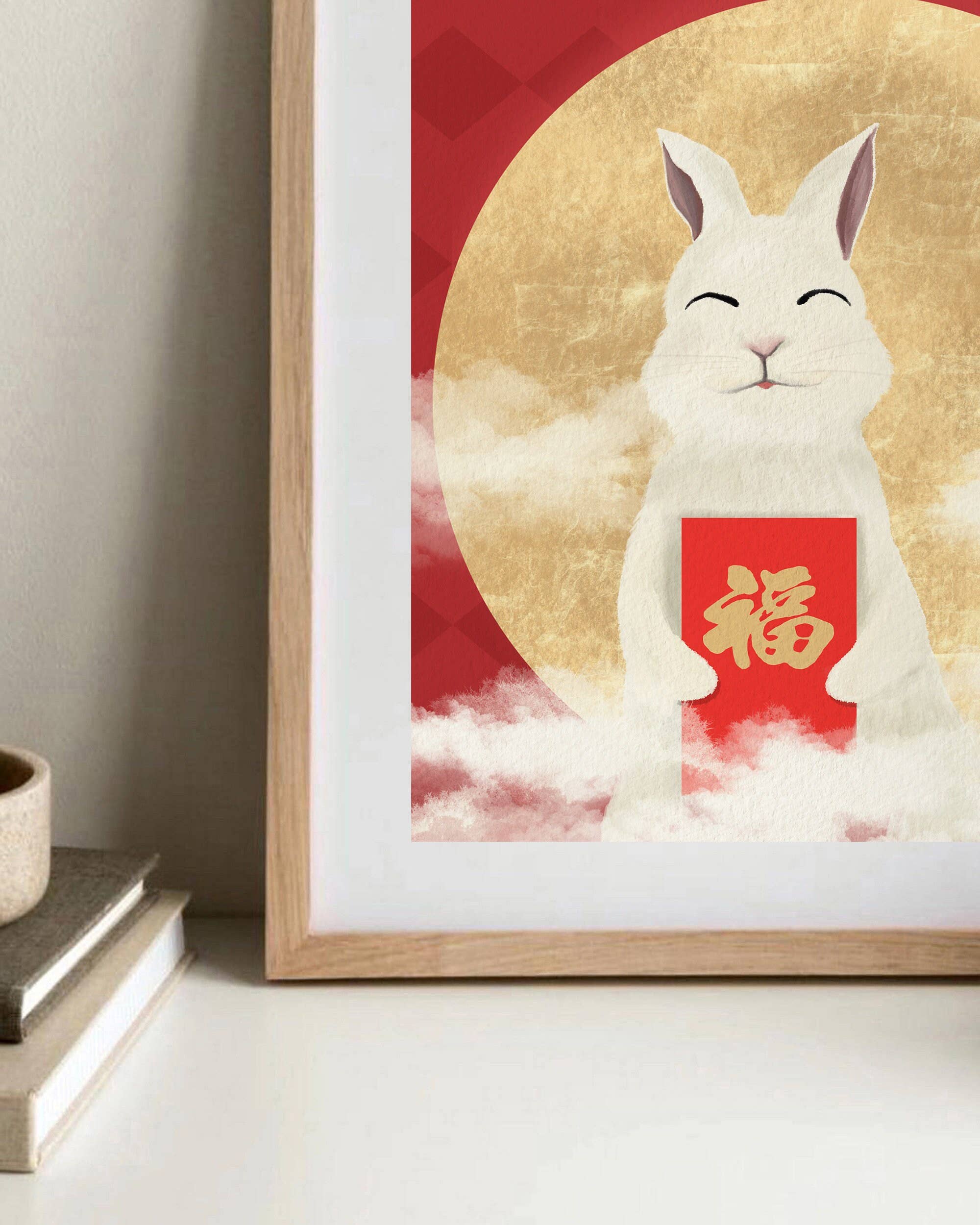 Pawssionate Art - Wholesale Art Print - Lucky Rabbit Art Print, Lunar New Year 2023, Cute Wall Art3