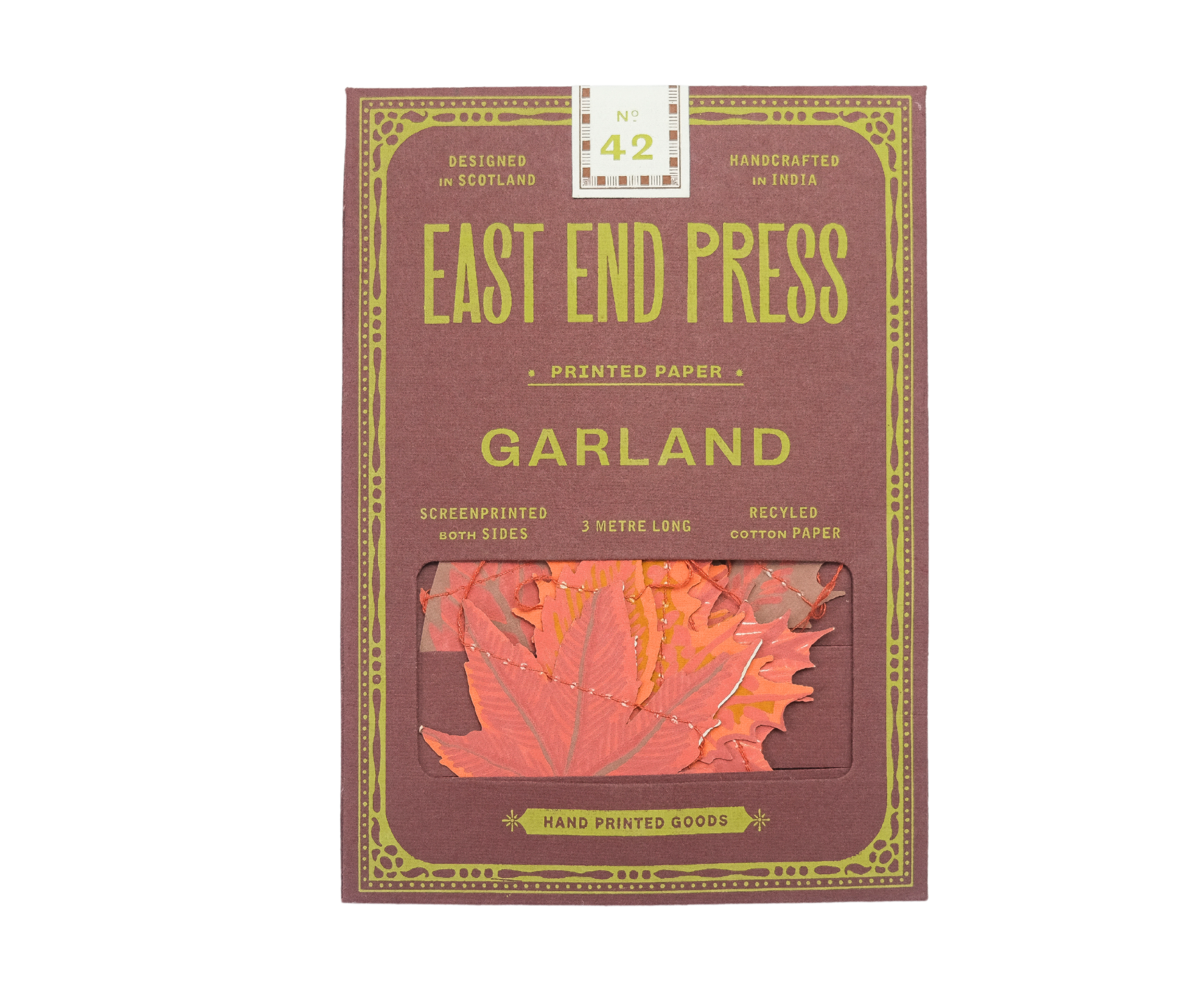East End Press - Wholesale Bunting/Garland - Autumn Leaves Sewn Garland13
