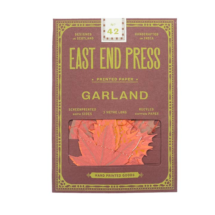 East End Press - Wholesale Bunting/Garland - Autumn Leaves Sewn Garland13