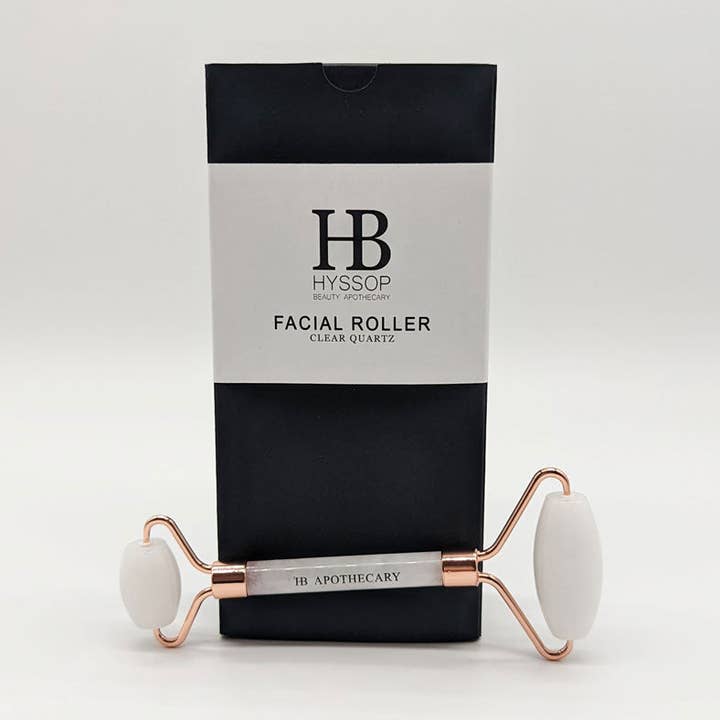 Rouleau facial en quartz transparent pour la vente par Hyssop Beauty Apothecary