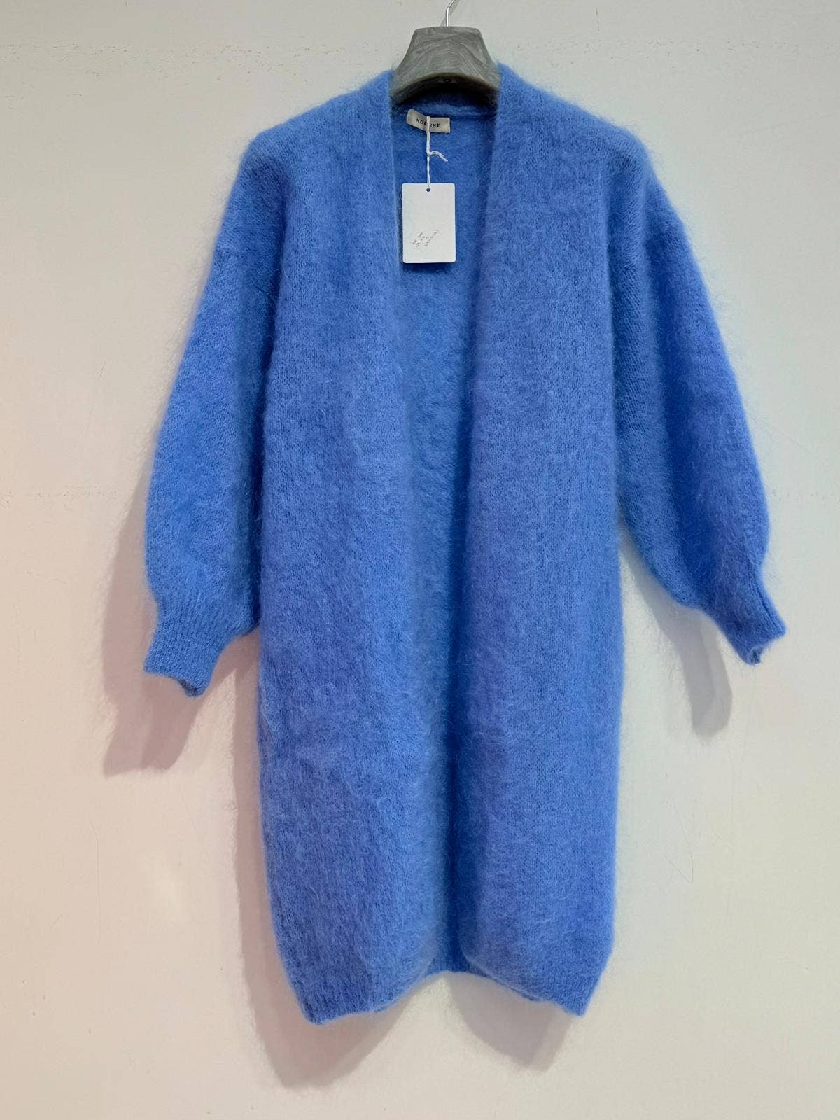 NOELINE – Großhandel Strickjacke – Damen – Lange Weste aus 80% Kid-Mohair 194013