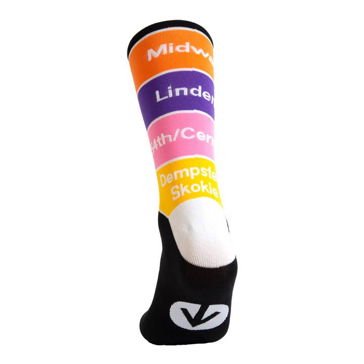 Transit Tees - Wholesale Socks - Unisex - Train Line Dress Socks