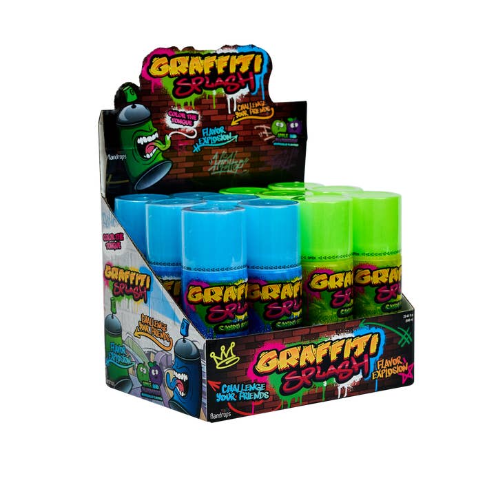 Grandpa Joe's Candy Shop - Wholesale Hard Candy - Raindrops Graffiti Splash, 2.37oz, 12ct Case