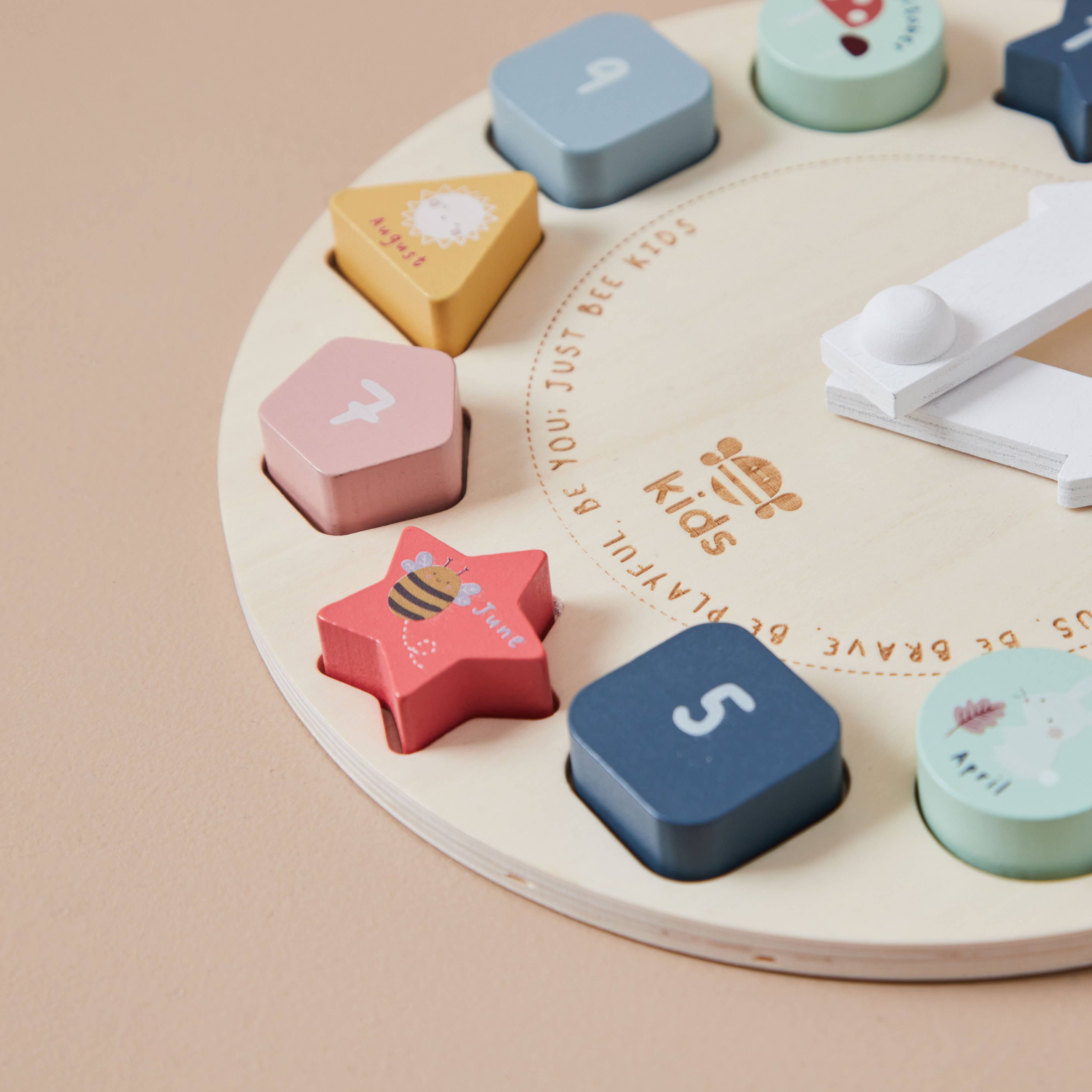 Just Bee Kids - Vendita all'ingrosso Giocattolo in legno - Bambini - Puzzle orologio in legno Just Bee Kids per bambini2