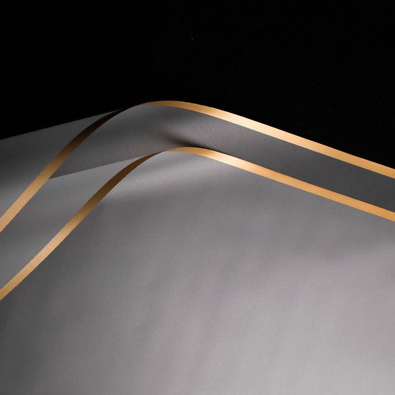 Elegant Design Supply – wholesale Flat wrap – Gold Edge Waterproof Flower Wrapping Paper (20 sheets-bag)17