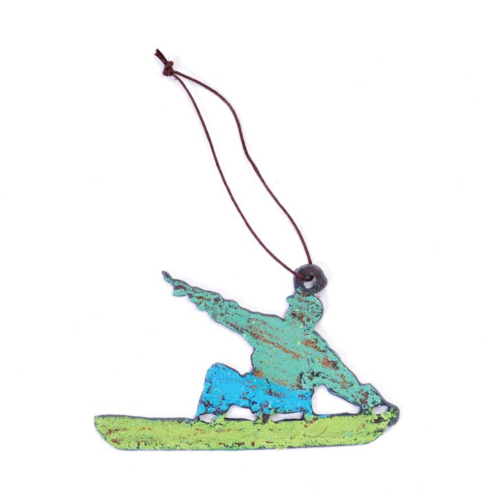 Ornamento de snowboarder presente de inverno enfeite de árvore de Natal EUA por atacado de Whimsies