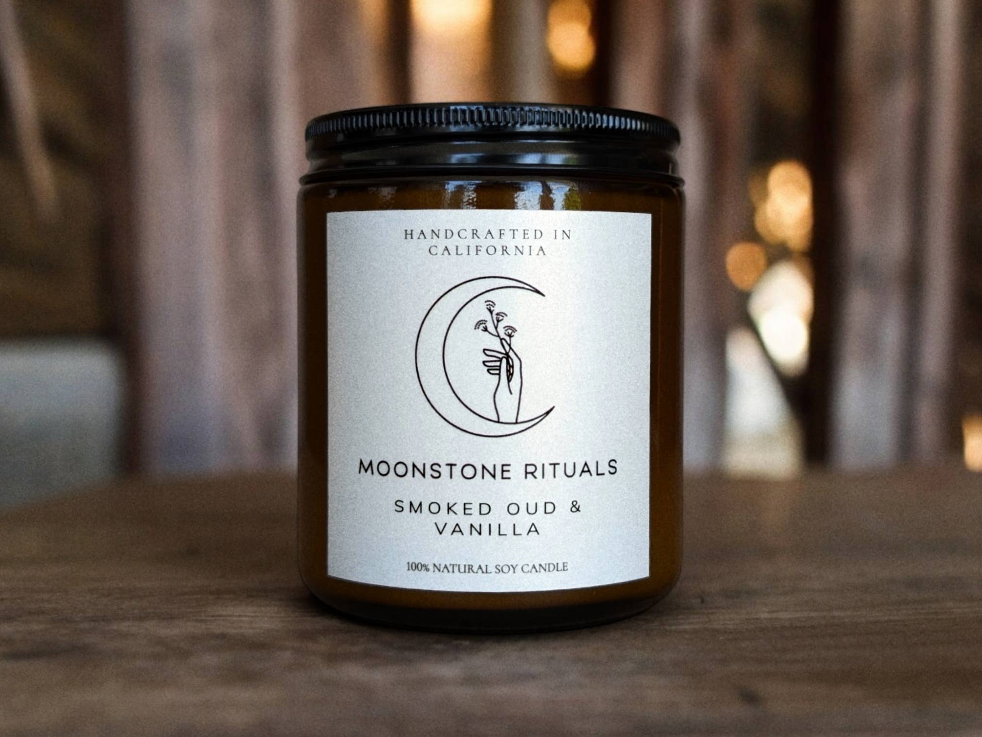 Moonstone Rituals - Wholesale Jar/filled candle - Smoked Oud & Vanilla