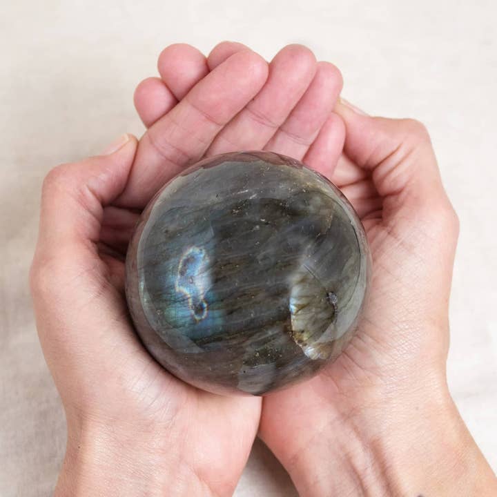 Tiny Rituals - Wholesale Spiritual Stone/Crystal - Labradorite Sphere - 1 of a Kind - Large - AAA Premium Quality22
