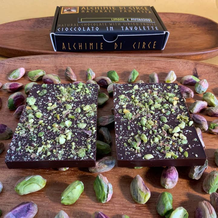 Alchimie di Circe - Wholesale Chocolate Bar - Natural Chocolate - Limone e Pistacchio
