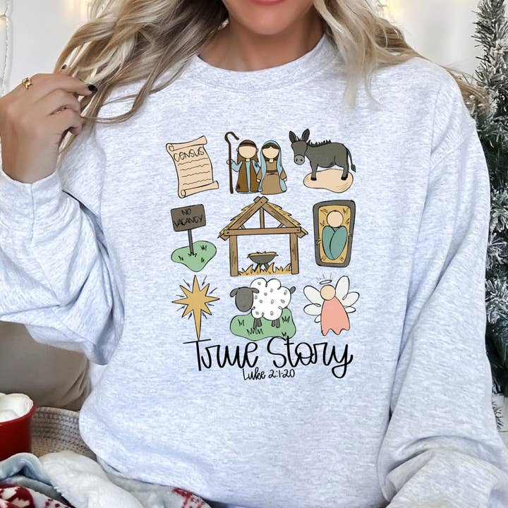 Jesus, True Story Weihnachtspullover für den Großhandel von Refinery Number One LLC