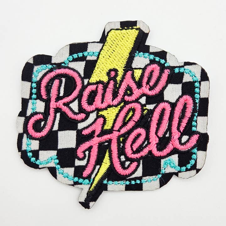 Trendy Transfers - Wholesale Patch - Raise Hell Embroidered HAT/POCKET Patch