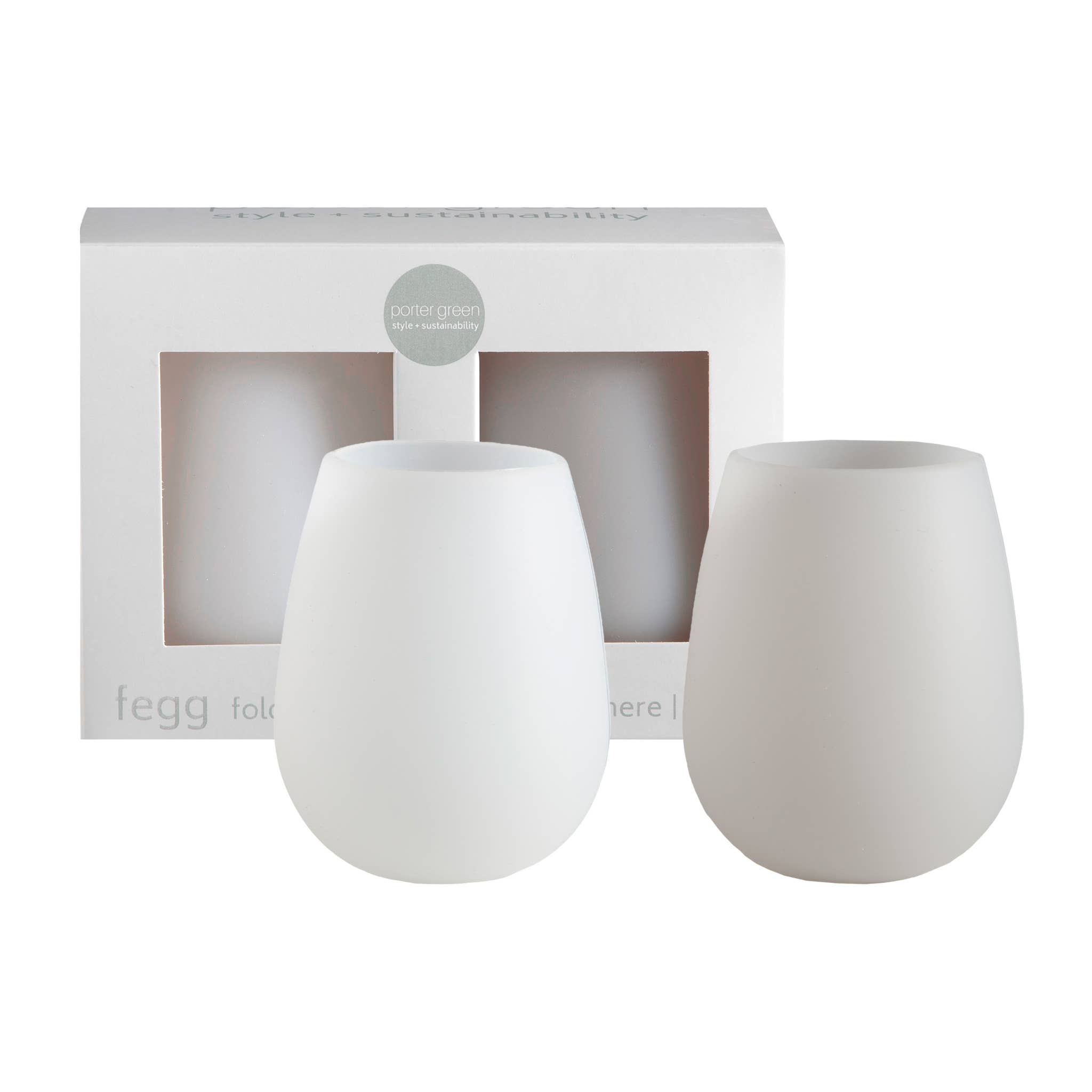 porter green | style + sustainability - Wholesale Drinking Glass/Cup - Blanc + Dove | Fegg | Silicone Unbreakable Glasses0