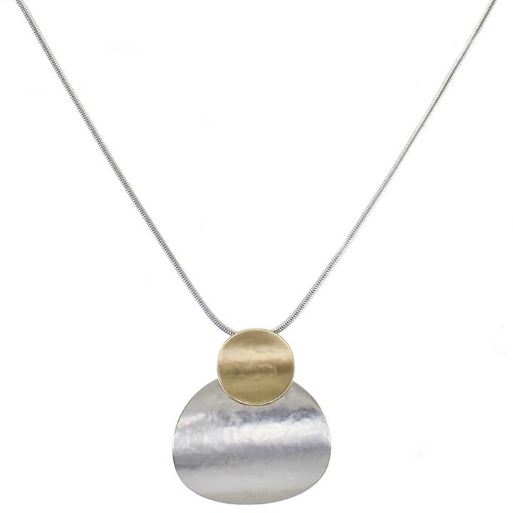 Skiktade böjda skivor halsband för wholesale av Marjorie Baer