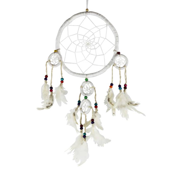 Dromenvanger mobiele decoratie diameter 18 cm wit voor wholesale door Tribal Trade GmbH