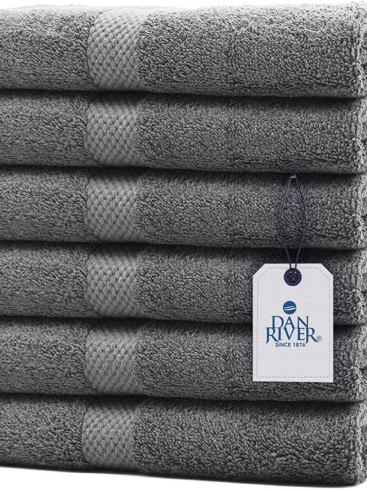 DAN RIVER 100% Cotton Hand Towel Set of 6 for wholesale by Dan River Inc