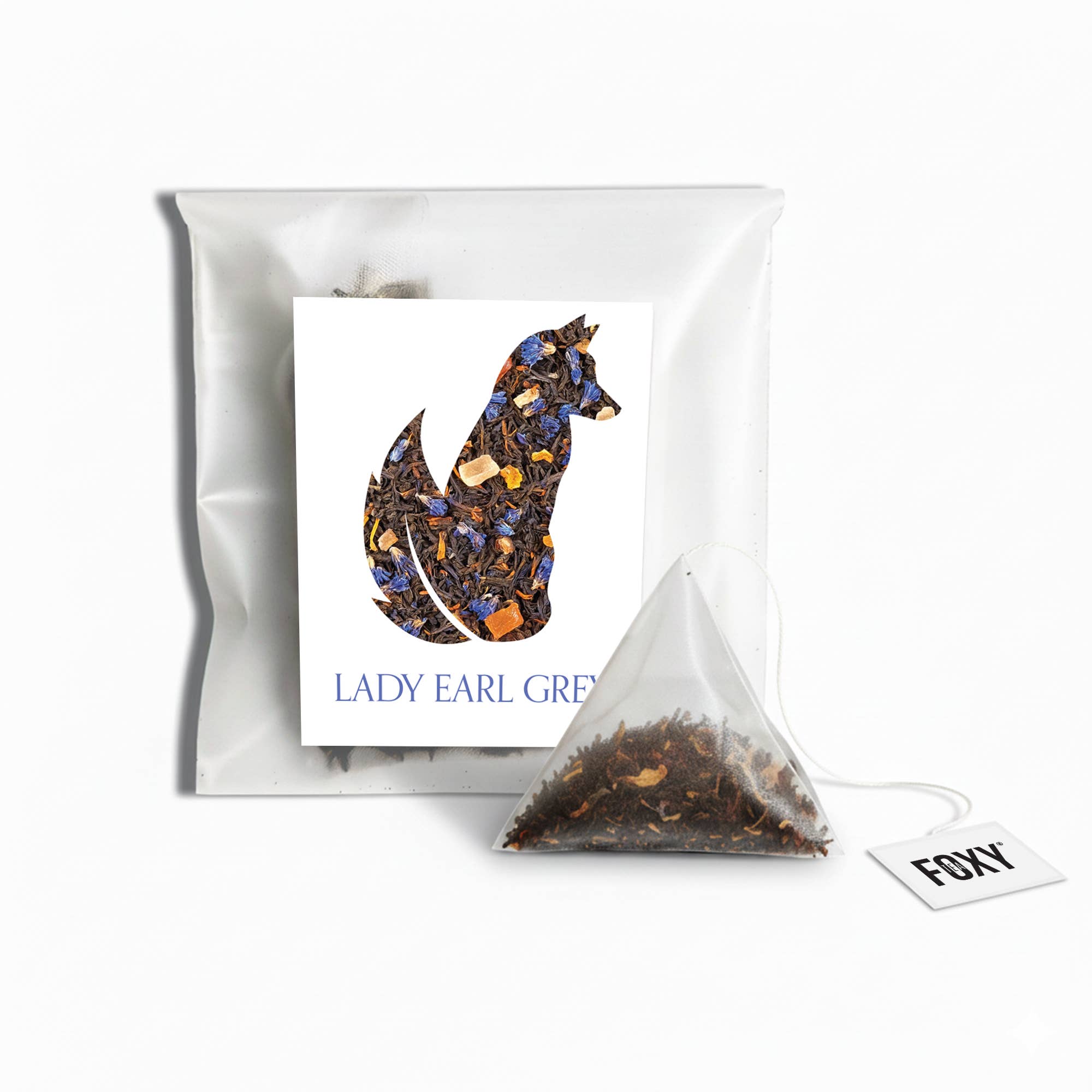 Foxy Tea® – Engroshandel Løs te – Pyramide-tepose til én kop (individuelt indpakket)35