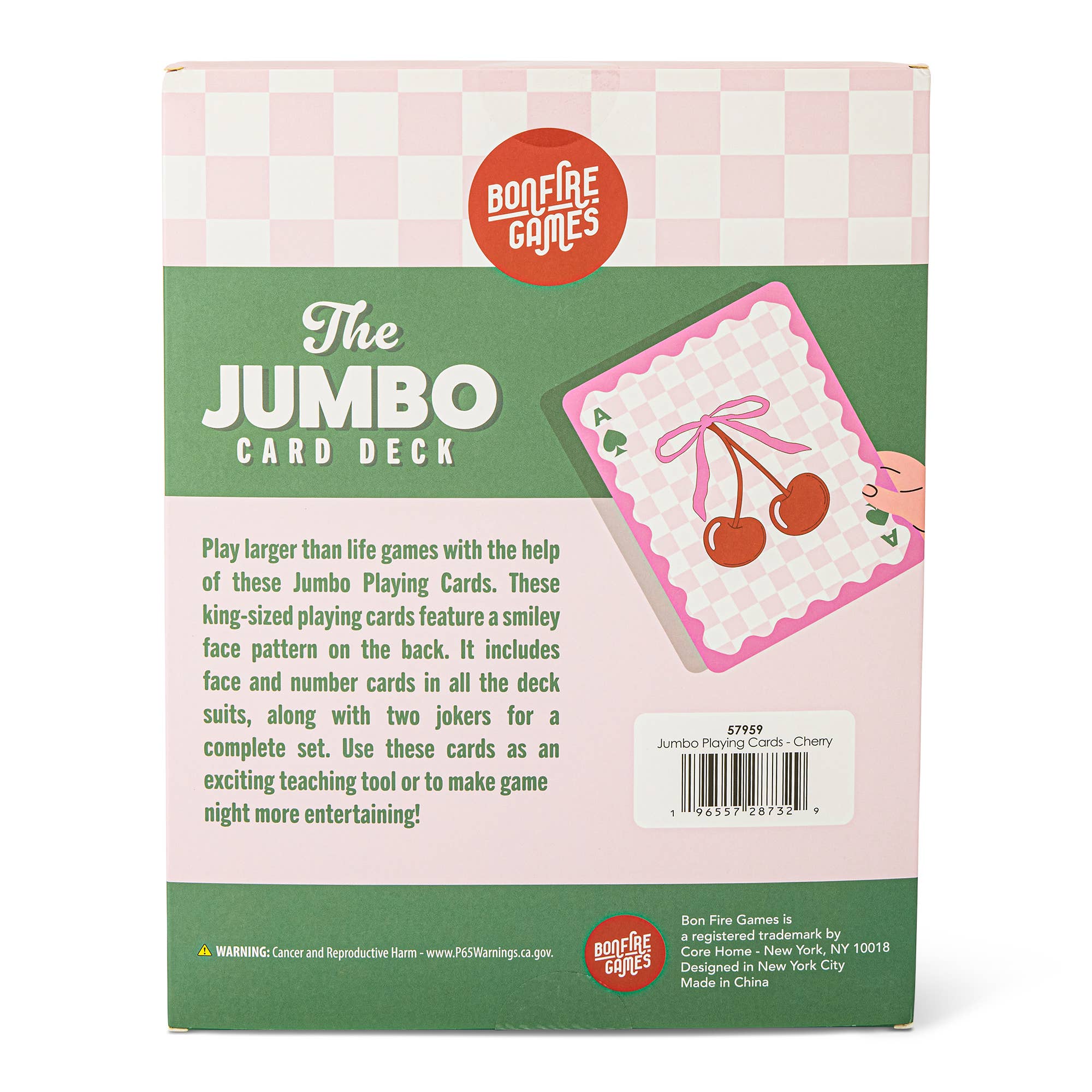 Core Home - Wholesale Card Game - Jumbo Playing Cards - Cherry2