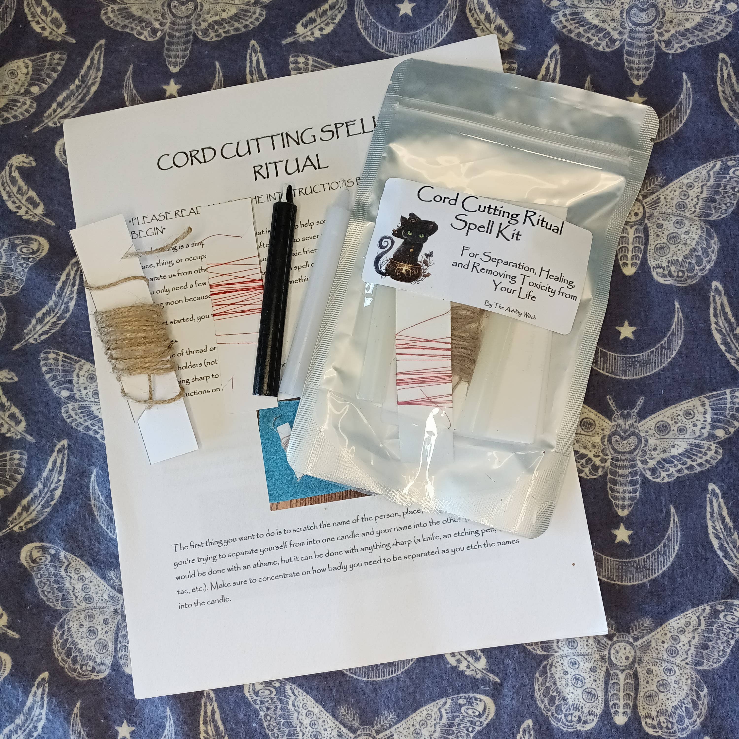 The Avidity Witch - Wholesale Meditation Supplies - Cord Cutting Ritual Spell Kit14