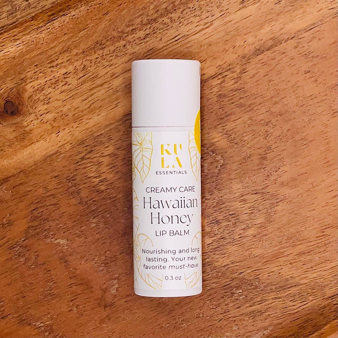 Kula Essentials - Wholesale Lip Balm - Hawaiian Honey Lip Balm - Creamy Locally Sourced Eco