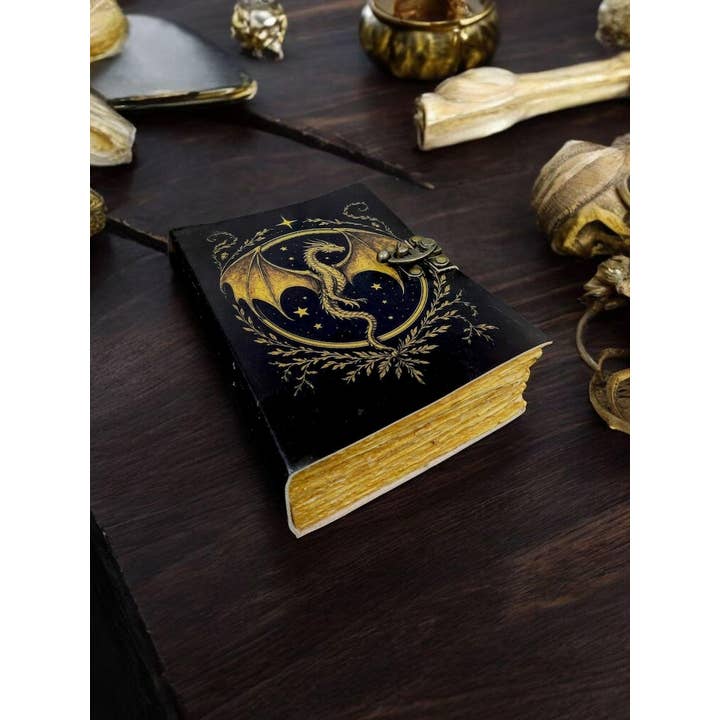 Leatherooze - Wholesale Journal/Diary - Dragon Leather Journal: Vintage style 5x7 inches 200 pages4