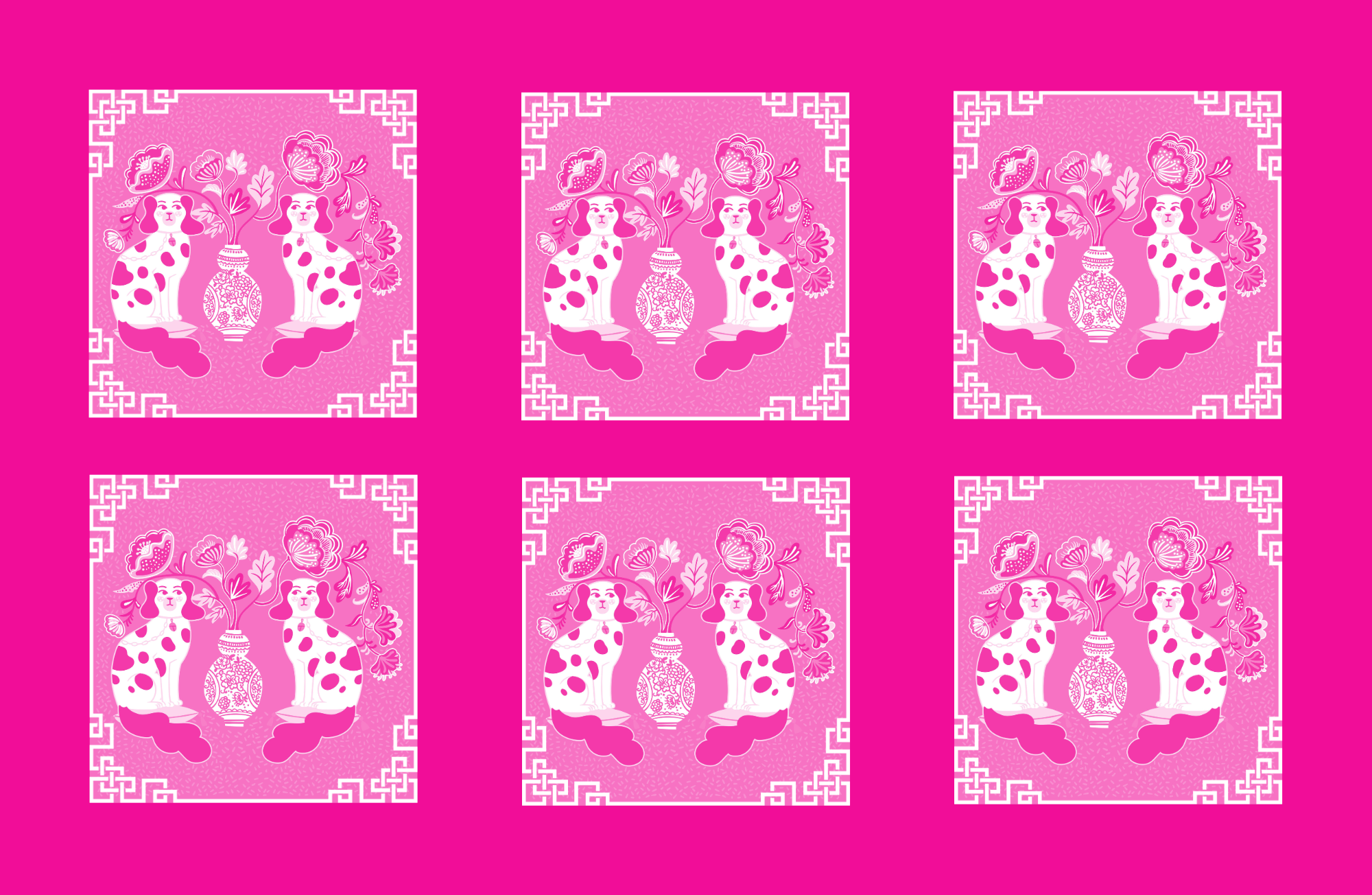 TAYLOR GRAY - Vente Plateaux décoratifs - Ensemble de 10 inserts CHINOISERIE VOL 2 11x176