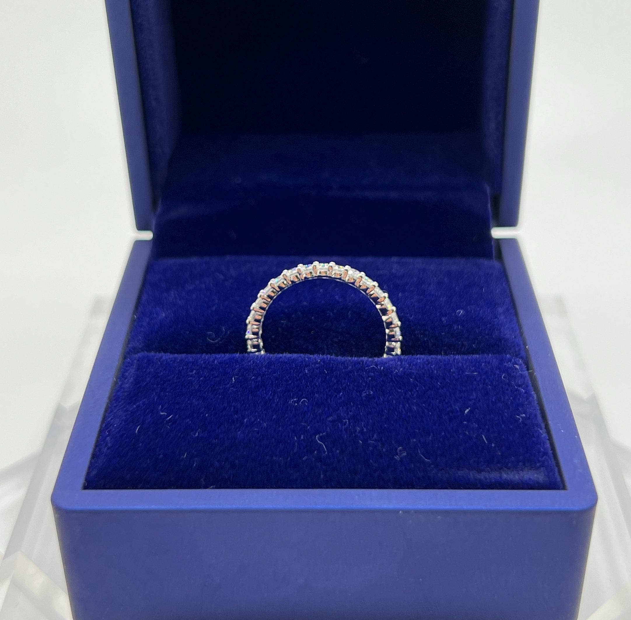Elegant Jewels LLC - Wholesale Multi-Stone Ring - 1 CT 14KT White Gold Lab Grown Diamond Eternity Ring7
