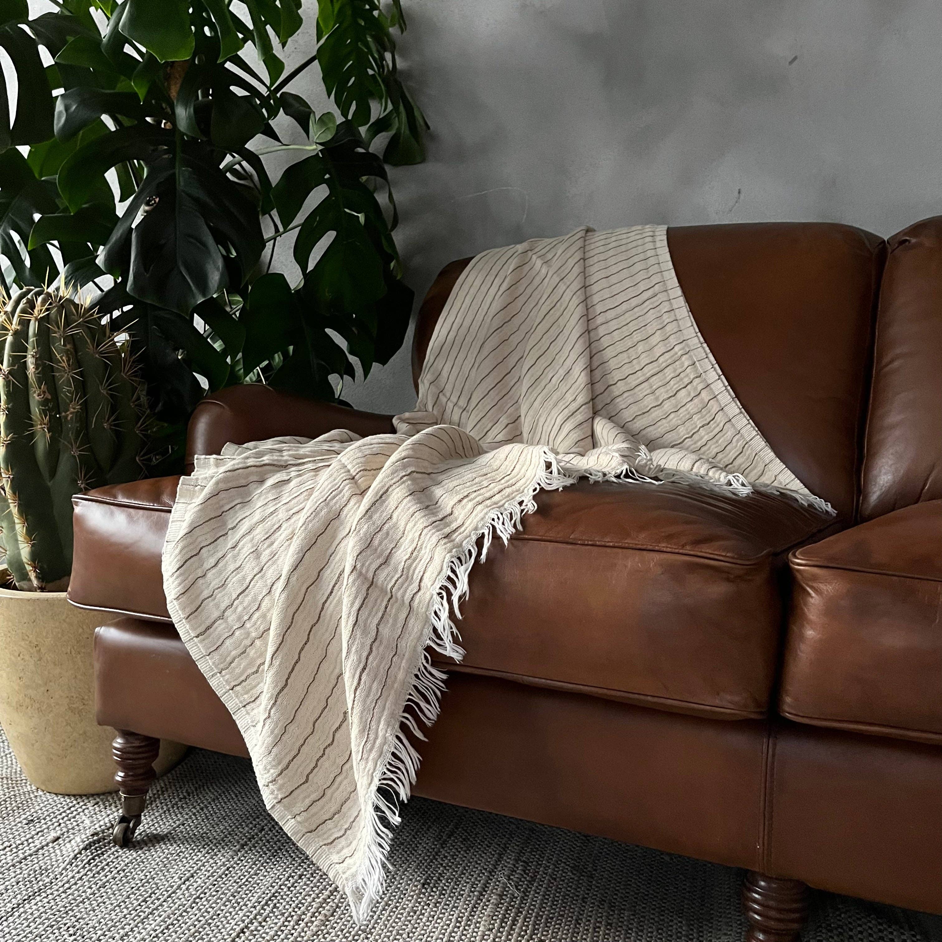 Primitive - Vente Plaids - Plaid à carreaux en coton Emir W014