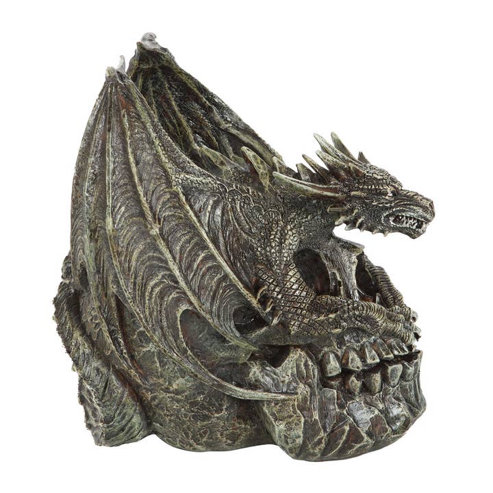 Something Different Wholesale – Engroshandel Pyntefigur – Draco Dragon Skull Ornament fra Spiral Direct2