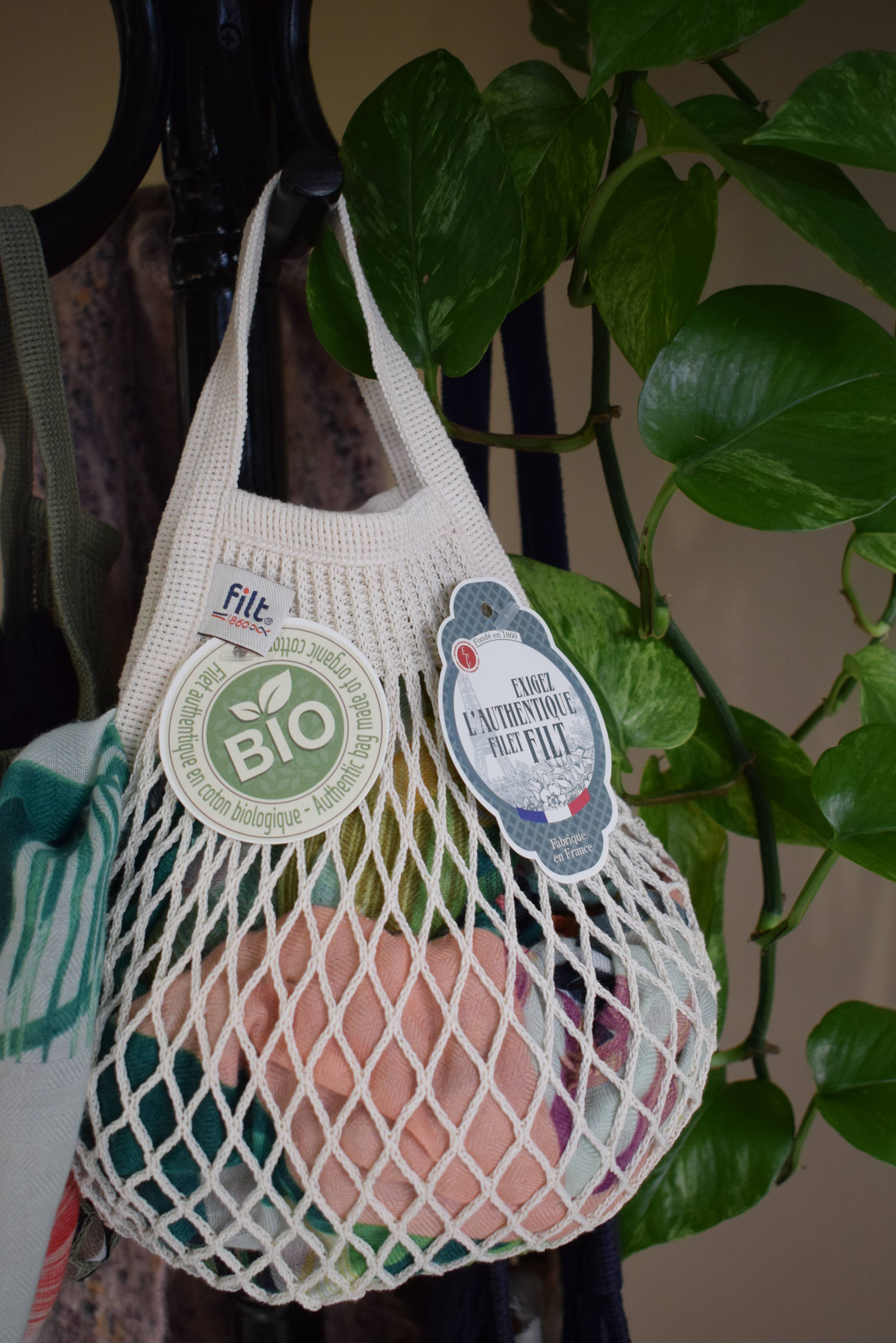 Filt1860 - Wholesale Grocery/Shopping Bag - Net shopping bag écrues size mini 2