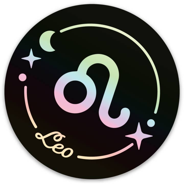 Adesivo Olografico Zodiacale Leo per la vendita all'ingrosso da parte di Bring Aloha