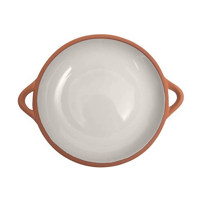 Sintra Large Glazed Terracotta Tapas Dish - Stone for wholesale by Dexam UK