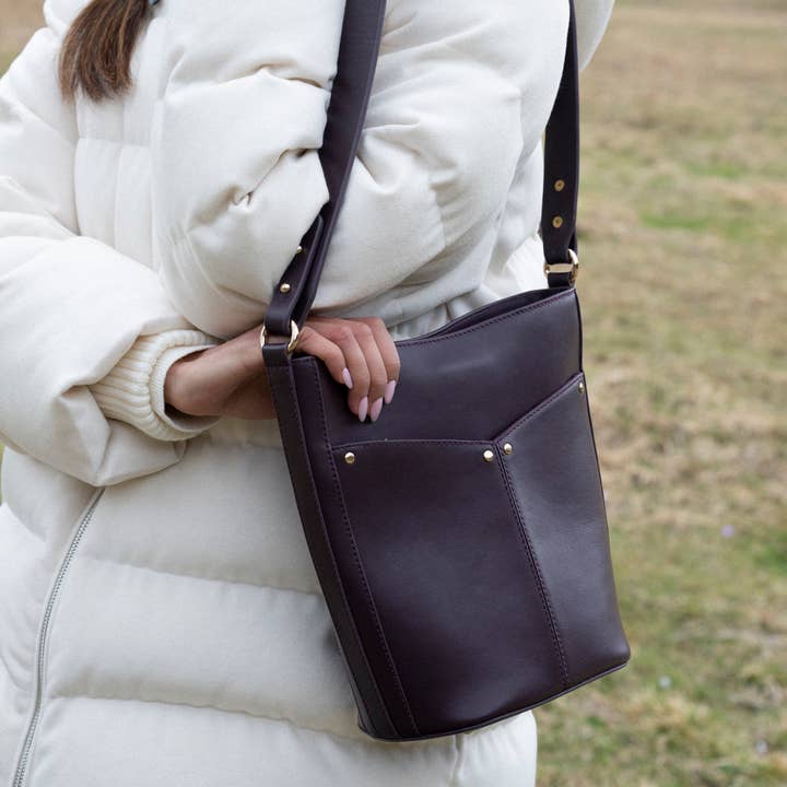 Maradji - Wholesale Shoulder Bag - Women's - SAC SCEAU CUIR FIGUE GABRIELLE5