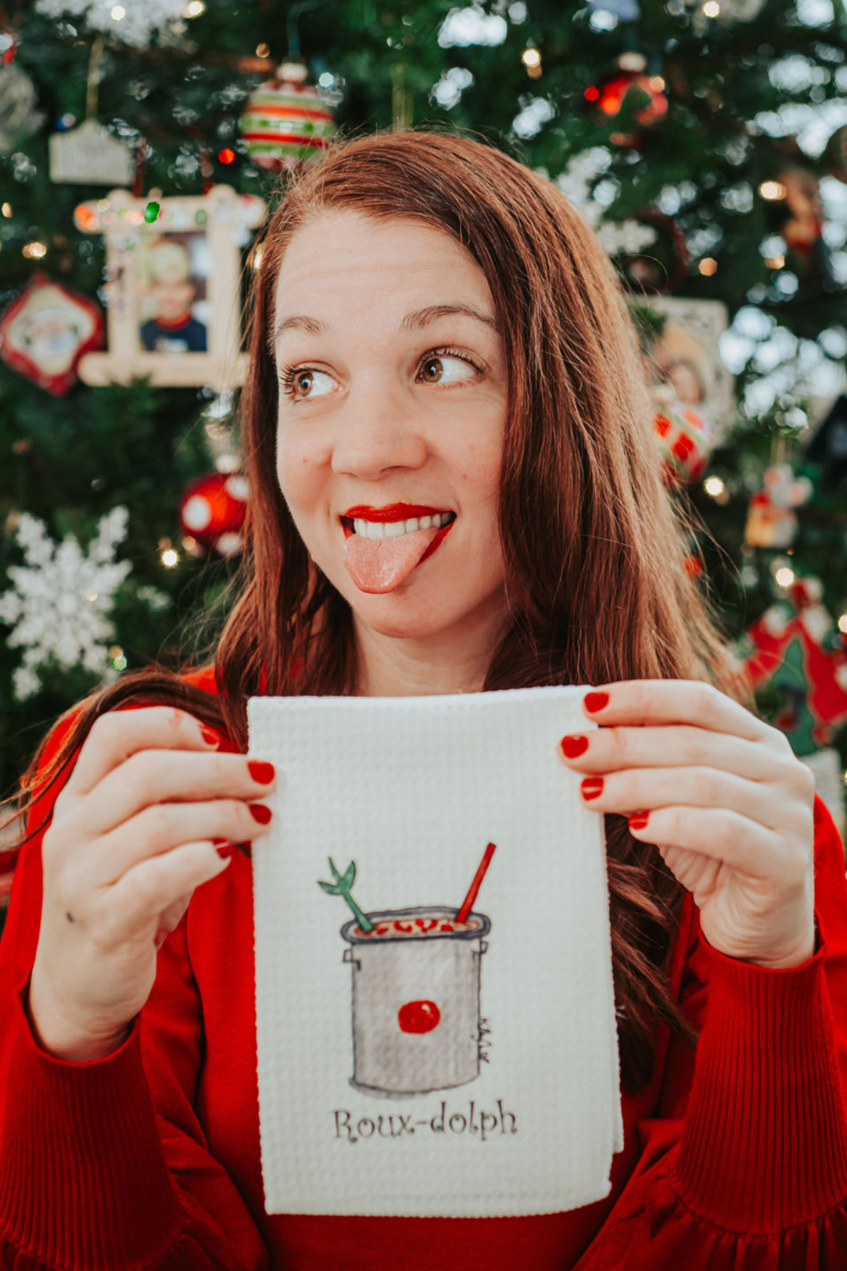 Kelly Airhart Studios - Wholesale Tea Towel - Christmas Tea Towel. Roux-Dolph1