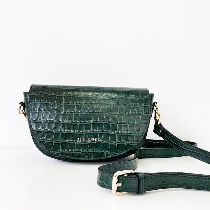 THE CODE - Wholesale Shoulder Bag - Women's - ALMA GREEN SHOULDER BAG