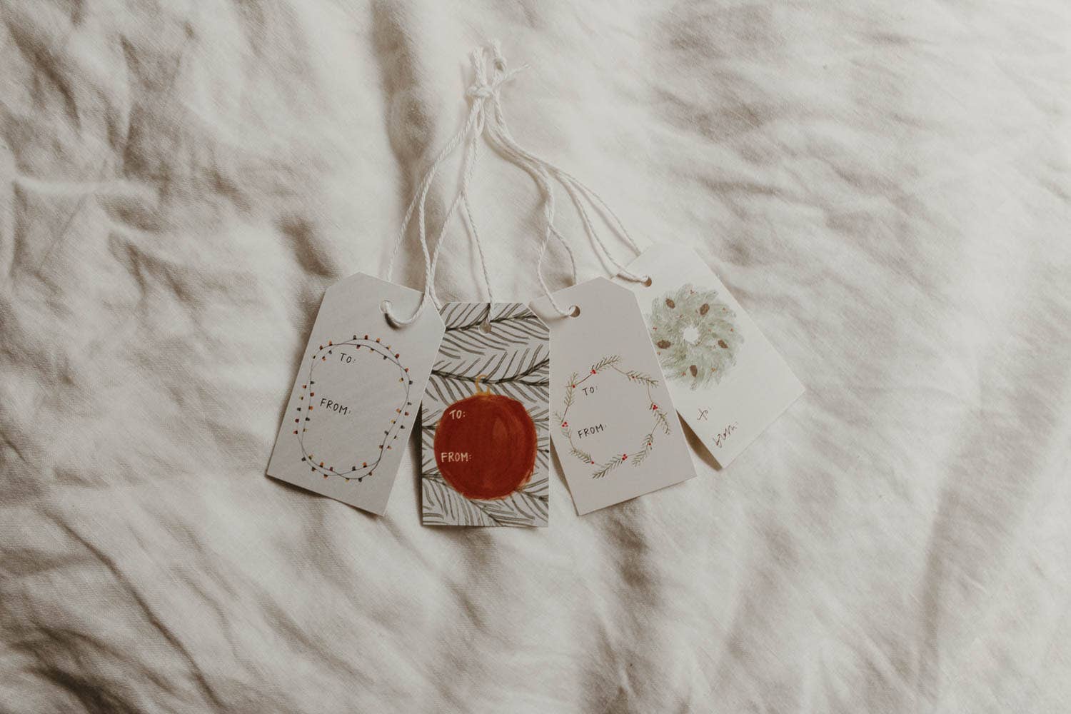 everglow handmade - Wholesale Gift Tag - Very Merry | Set of 8 Christmas & Holiday Gift Tags4