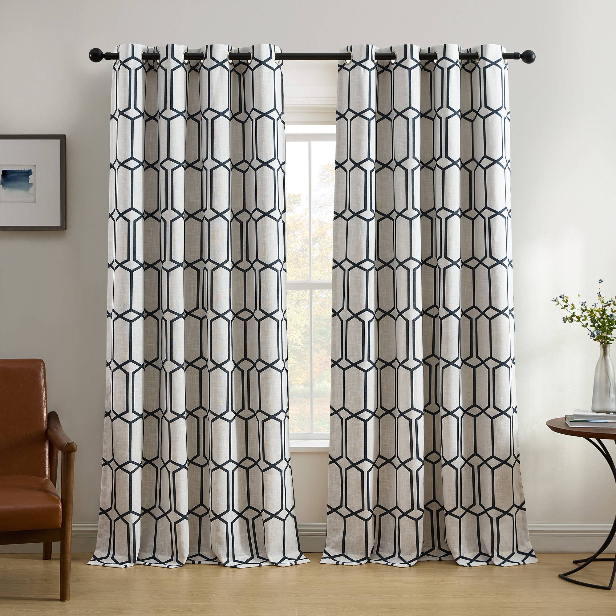 Threadmade Home - Wholesale Curtain - Kaiden Geometric Room Darkening Window Curtain14