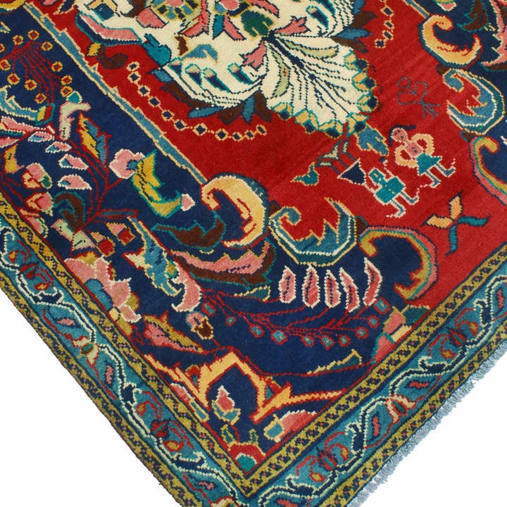 Noori Rug - Wholesale Area Rug - Fine VTG Zahra Red/Ivory Runner, 4'4" x 9'11"2