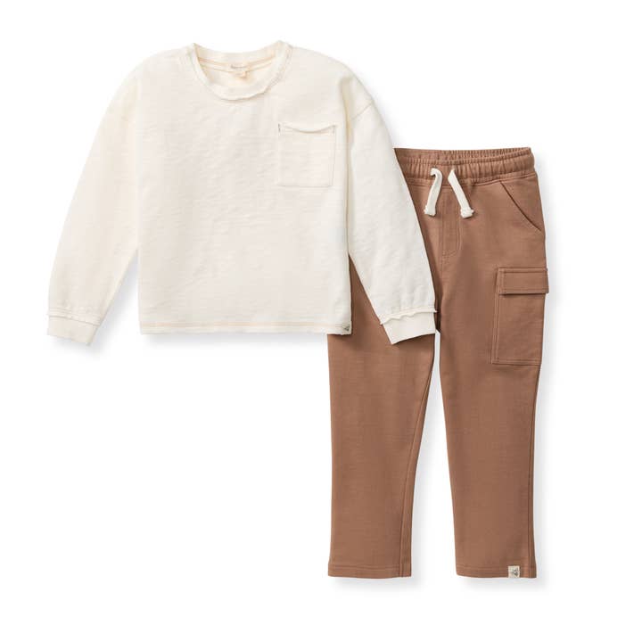 Chunky Slub Toddler Tee Set
 for wholesale by Burt's Bees Baby